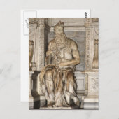Carte Postale Moïse par Michel-Ange, Roma (Devant / Derrière)