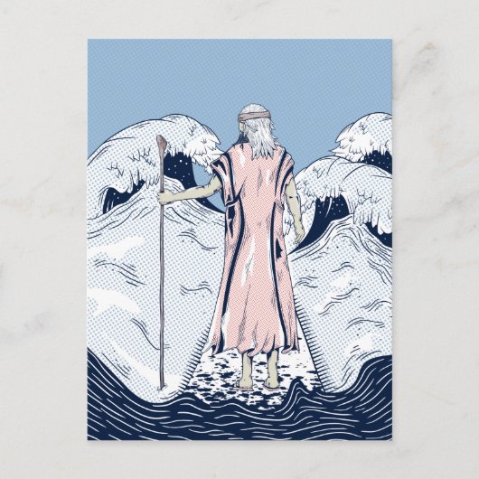 Carte Postale Moïse Partir de la mer rouge (Devant)