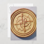 Carte Postale Moisissure représentant quatre guerriers (Devant / Derrière)