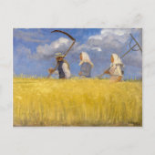 Carte Postale Moissonneurs | Anna Ancher | (Devant)