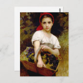 Carte postale Moissonneuse Bouguereau (Devant / Derrière)