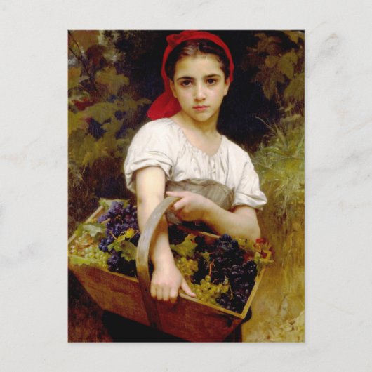 Carte postale Moissonneuse Bouguereau (Devant)