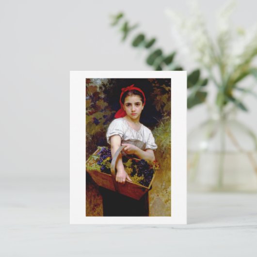 Carte Postale Moissonneuse, Bouguereau (Debout devant)