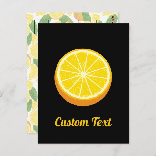 Carte Postale Moitié orange (Devant / Derrière)