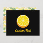 Carte Postale Moitié orange (Devant / Derrière)