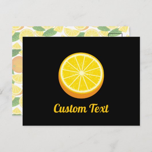 Carte Postale Moitié orange (Devant / Derrière)