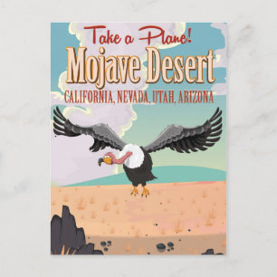 Carte Postale Mojave Desert dessin animé poster de voyage