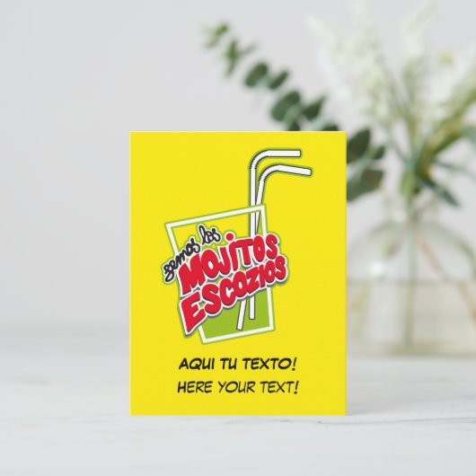 CARTE POSTALE MOJITOS ESCOZIOS (Debout devant)