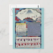Carte Postale Mokuroku par Ando, Hiroshige (Devant / Derrière)
