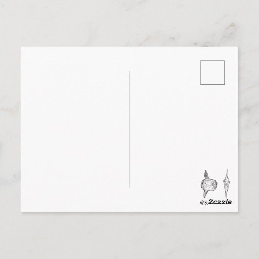 Carte postale Mola Sunfish (Dos)