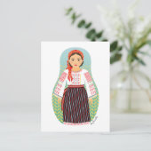 Carte postale Moldave Matryoshka (Debout devant)