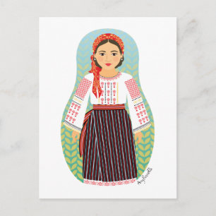 Carte postale Moldave Matryoshka