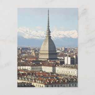 Carte Postale Mole Antonelliana à Turin Italie vu de la colline