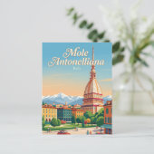 Carte Postale Mole Antonelliana Italie (Debout devant)
