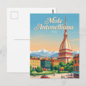 Carte Postale Mole Antonelliana Italie (Devant / Derrière)