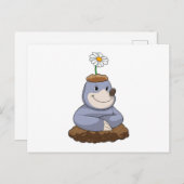 Carte Postale Mole avec Fleur marguerite (Devant / Derrière)