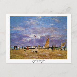 Carte Postale Mole De Deauville Par Boudin Eugène