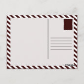 Carte Postale molécule de café (couleur personnalisable) (Dos)