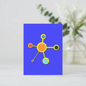 Carte Postale Molécule en 3D (Debout devant)