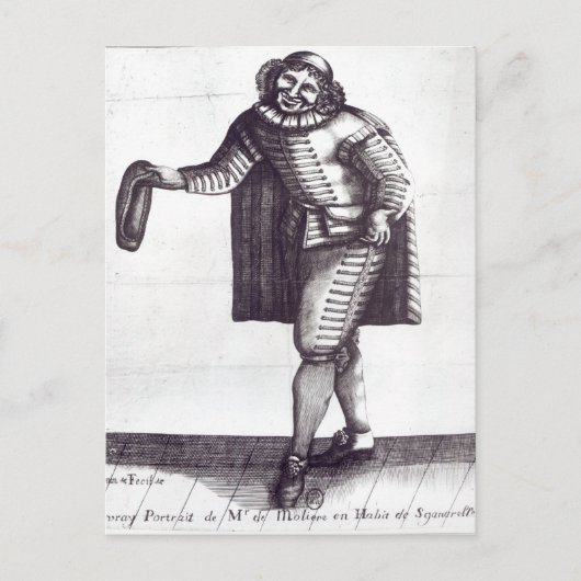 Carte Postale Molière en Sganarelle à l'Ecole des Maris (Devant)