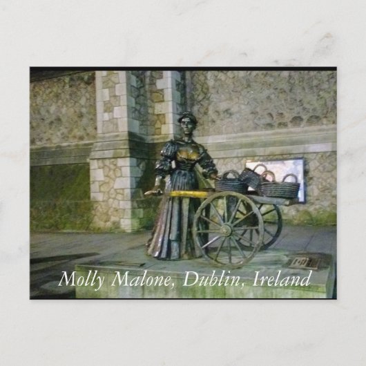 Carte Postale Molly Malone Statue, Dublin Irlande (Devant)