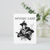 Carte Postale Molon Labe Minuteman (Debout devant)