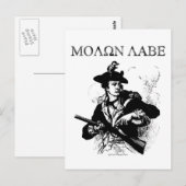 Carte Postale Molon Labe Minuteman (Devant / Derrière)