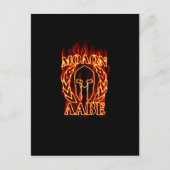 Carte Postale Molon Labe Spartan (Devant)
