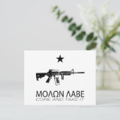 Carte Postale Molon Labe - Venez Le Prendre (Debout devant)