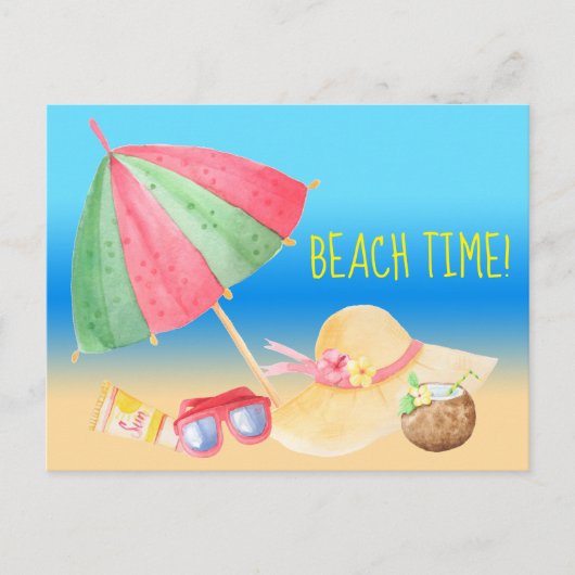 Carte Postale Moment à la plage ! (Devant)