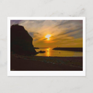 Carte Postale Moment de photo de lever de soleil capturé