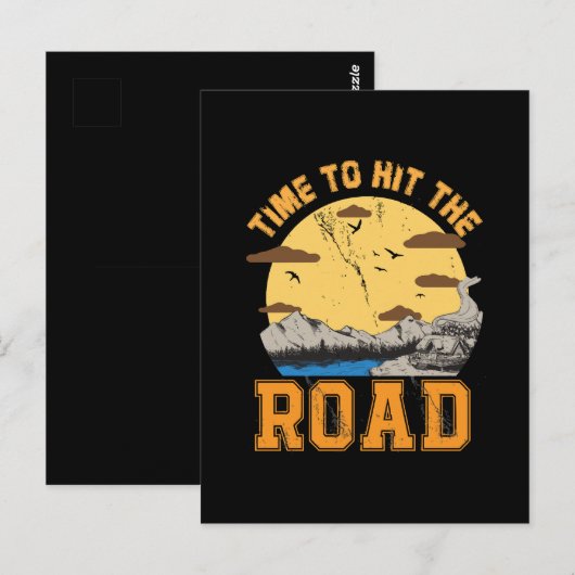 Carte Postale Moment de prendre la route  (Devant / Derrière)