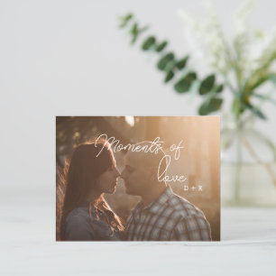 Carte Postale Moments d'amour, couple amoureux