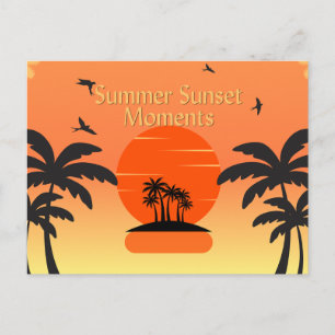 Carte postale Moments de coucher de soleil d'été