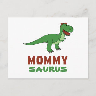 Carte Postale Mommysaurus Dinosaur T-Rex Dino Fête des mères