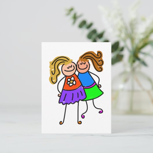 Carte Postale Mon ami (Debout devant)