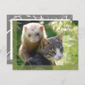 Carte Postale Mon ami (Devant / Derrière)