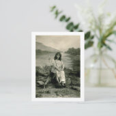Carte Postale Mon amour me demande Vintage (Debout devant)