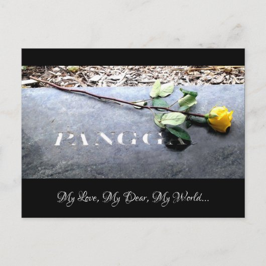 Carte Postale Mon Amour, Mon Cher Monde... (Devant)