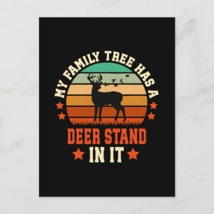 Carte Postale Mon arbre généalogique a un mirador à cerfs