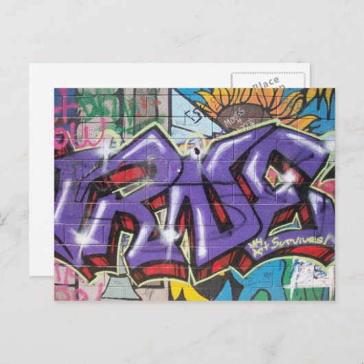 Carte Postale Mon art survit (Devant / Derrière)