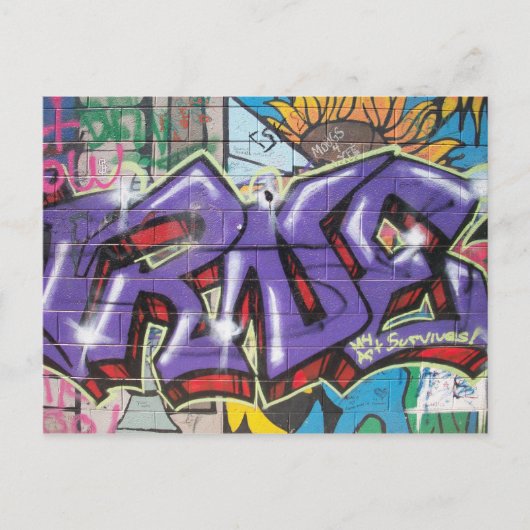 Carte Postale Mon art survit (Devant)