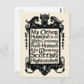 Carte Postale Mon autre mari - Highlander (Devant / Derrière)
