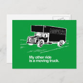 CARTE POSTALE MON AUTRE TRAJET EST UN CAMION DE MOUVEMENT (Devant / Derrière)