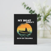 Carte Postale Mon bateau ne fonctionne pas grâce (Debout devant)