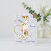 Carte Postale Mon Borzoi Mangé Mon plan de leçon (Debout devant)