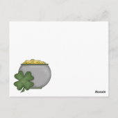 Carte Postale Mon casquette irlandais (Dos)