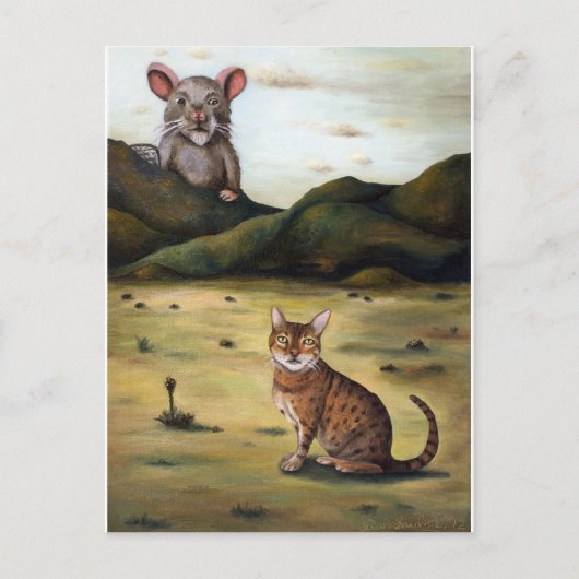 Carte Postale Mon chats Le Pire Cauchemar (Devant)