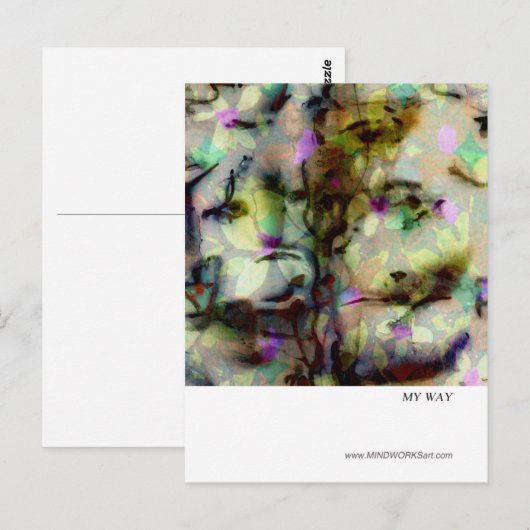 CARTE POSTALE MON CHEMIN (Devant / Derrière)