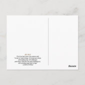 CARTE POSTALE MON CHEMIN (Dos)